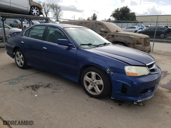 2002 Acura TL Type S with VIN 19UUA56892A034753, listed as a Copart auction lot 49591285 with 216,736 mi miles and Salvage Title. Bid and sale history available at carsss.com. Image 4.
