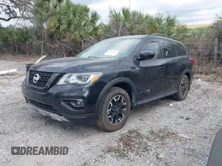 2020 Nissan Pathfinder SL with VIN 5N1DR2CN8LC614089, listed as a IAAI auction lot 41594569 with 80,635 mi miles. Bid and sale history available at carsss.com. Image 2.