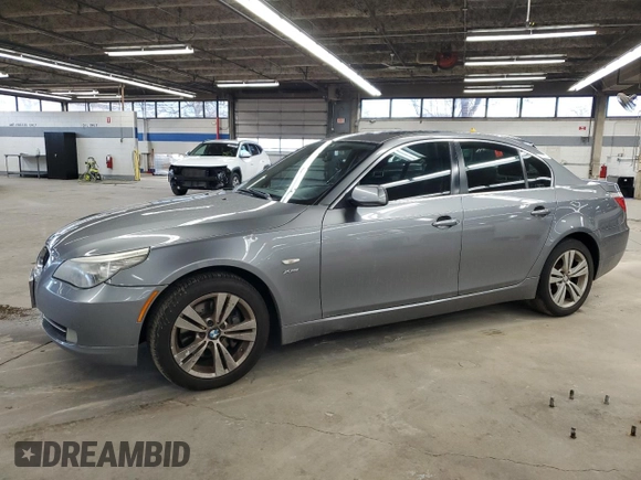 2010 BMW 5 Series 528i xDrive with VIN WBANV1C59AC157284, listed as a Copart auction lot 47146375 with 168,240 mi miles and Clean Title. Bid and sale history available at carsss.com. Image 1.
