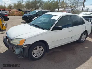 2003 Honda Civic LX with VIN 2HGES16693H565222, listed as a IAAI auction lot 41778021 with 143,604 mi miles. Bid and sale history available at carsss.com. Image 2.