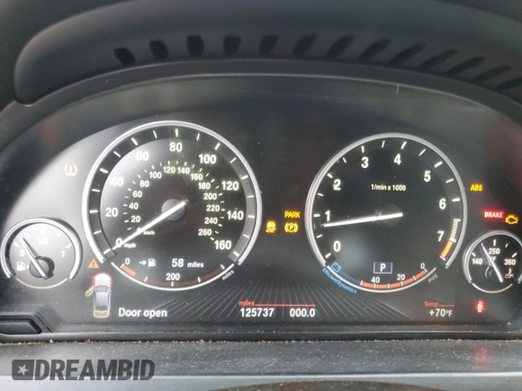 2013 BMW 7 Series 750Li z VIN WBAYE8C53DD131817, wystawiony jako Copart lot #79615564 z przebiegiem 125 737 mil mil oraz Szkoda całkowita • Salvage title. Historia ofert i sprzedaży dostępna na DreamBid. Obrazek 9.