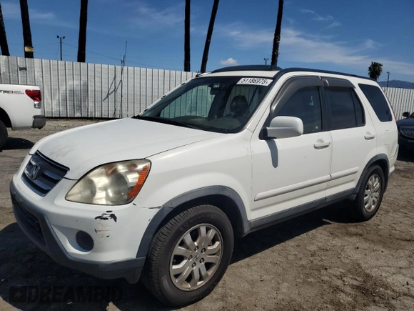 2005 Honda CR-V EX SE with VIN JHLRD78975C019872, listed as a Copart auction lot 51186975 with 159,569 mi miles and Salvage Title. Bid and sale history available at DreamBid. Image 1.