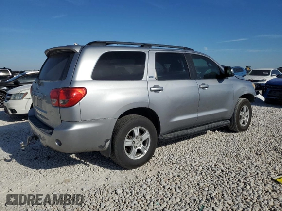 2011 Toyota Sequoia SR5 with VIN 5TDZM5G18BS003171, listed as a Copart auction lot 82854734 with 0 mi miles and Salvage Title. Bid and sale history available at carsss.com. Image 3.