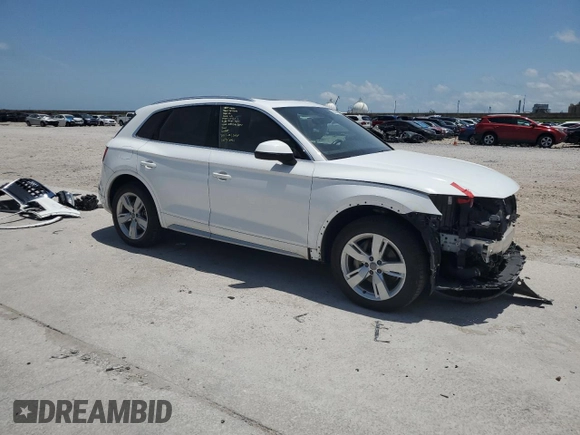 2019 Audi Q5 Premium with VIN WA1ANAFY7K2034382, listed as a Copart auction lot 56514475 with 56,620 mi miles and Salvage title. Bid and sale history available at DreamBid. Image 4.