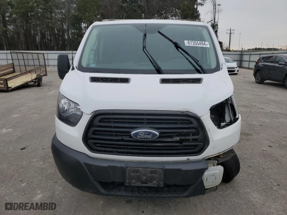2019 Ford Transit Van with VIN 1FTYR1ZM6KKA98592, listed as a Copart auction lot 87355494 with NaN miles and Salvage Title. Bid and sale history available at carsss.com. Image 5.