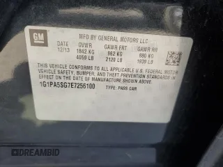 2014 Chevrolet Cruze LS with VIN 1G1PA5SG7E7256100, listed as a Copart auction lot 49210465 with Not Provided miles and Salvage Title. Bid and sale history available at carsss.com. Image 12.