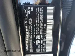 2018 Mercedes-Benz C with VIN 55SWF4JB4JU241898, listed as a Copart auction lot 49443245 with 73,906 mi miles and Salvage Title. Bid and sale history available at carsss.com. Image 14.