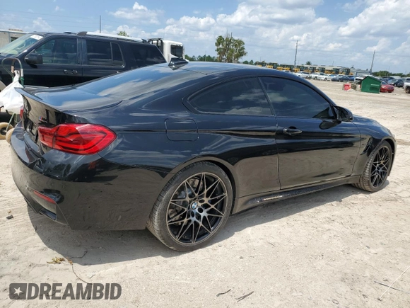 2018 BMW M4 with VIN WBS4Y9C51JAC86230, listed as a Copart auction lot 67757584 with 42,704 mi miles and Salvage Title. Bid and sale history available at carsss.com. Image 3.