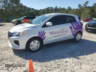 2022 Mitsubishi Mirage ES with VIN ML32AUHJ7NH001832, listed as a Copart auction lot 52186455 with 13,907 mi miles and Salvage title. Bid and sale history available at DreamBid. Image 1.
