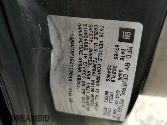 2006 Saturn ION z VIN 1G8AV15F16Z113043, wystawiony jako Copart lot #68415254 z przebiegiem 153 236 mil mil oraz Szkoda całkowita • Salvage title. Historia ofert i sprzedaży dostępna na DreamBid. Obrazek 12.