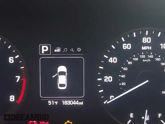 2017 Hyundai Sonata 2.4L with VIN 5NPE24AF8HH447863, listed as a IAAI auction lot 42039288 with 183,044 mi miles and . Bid and sale history available at carsss.com. Image 15.