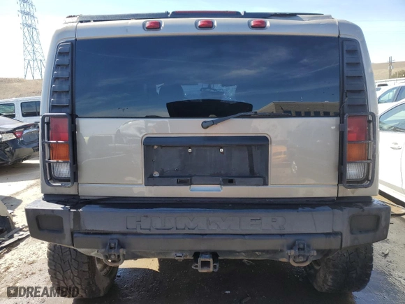 2003 Hummer H2 with VIN 5GRGN23U63H100196, listed as a Copart auction lot 46028463 with 83,789 mi miles and Non Repairable. Bid and sale history available at carsss.com. Image 6.