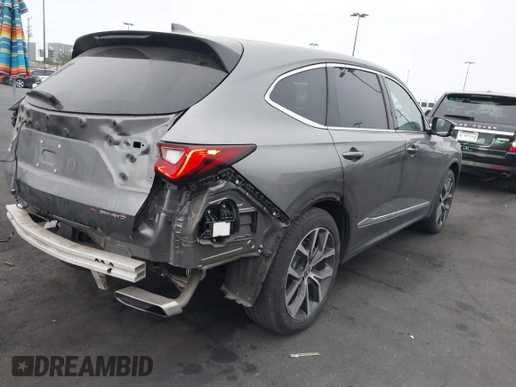 2024 Acura MDX Technology with VIN 5J8YE1H42RL007580, listed as a IAAI auction lot 42554211 with 24,978 mi miles and . Bid and sale history available at DreamBid. Image 4.
