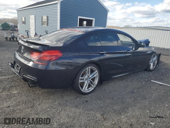 2015 BMW 6 Series 640i with VIN WBA6A0C58FD318669, listed as a Copart auction lot 50706415 with 79,538 mi miles and Clean Title. Bid and sale history available at DreamBid. Image 3.