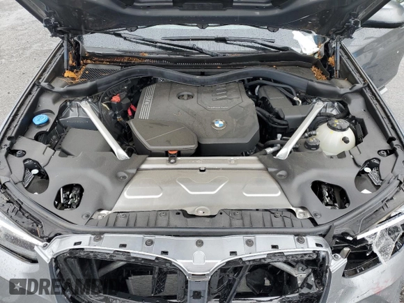 2023 BMW X3 sDrive30i with VIN 5UX43DP08P9S82575, listed as a Copart auction lot 47843655 with 4,696 mi miles and Salvage Title. Bid and sale history available at DreamBid. Image 12.