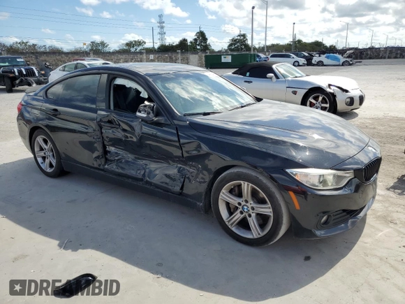 2015 BMW 4 Series 428i with VIN WBA4A5C55FD410360, listed as a Copart auction lot 44335485 with 144,997 mi miles and Salvage Title. Bid and sale history available at DreamBid. Image 4.
