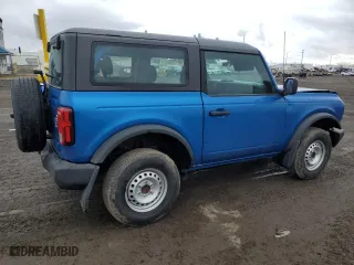 2021 Ford Bronco with VIN 1FMDE5AH5MLA75684, listed as a Copart auction lot 53048815 with 56,265 mi miles and Salvage Title. Bid and sale history available at carsss.com. Image 3.