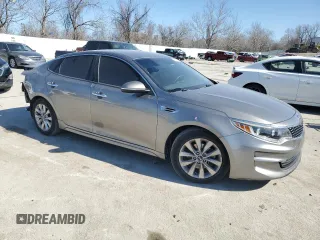 2016 Kia Optima EX with VIN 5XXGU4L38GG043445, listed as a Copart auction lot 47793705 with 128,047 mi miles and Salvage title. Bid and sale history available at DreamBid. Image 4.