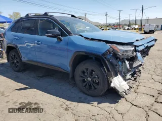 2024 Toyota RAV4 Hybrid XSE with VIN 2T3E6RFV5RW071313, listed as a Copart auction lot 58991725 with 42,052 mi miles and Salvage title. Bid and sale history available at DreamBid. Image 4.