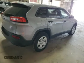 2015 Jeep Cherokee Sport with VIN 1C4PJMAB1FW593571, listed as a Copart auction lot 53024905 with 83,299 mi miles and Salvage title. Bid and sale history available at DreamBid. Image 3.