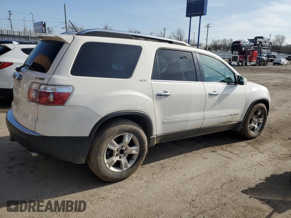 2008 GMC Acadia SLT1 with VIN 1GKER23728J163646, listed as a Copart auction lot 51813375 with 163,407 mi miles and Salvage Title. Bid and sale history available at carsss.com. Image 3.