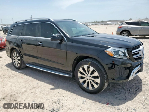 2017 Mercedes-Benz GLS 450 with VIN 4JGDF6EE2HA894088, listed as a Copart auction lot 57119545 with 106,212 mi miles and Salvage title. Bid and sale history available at DreamBid. Image 4.