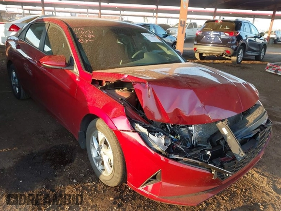 2023 Hyundai Elantra SE with VIN KMHLL4AGXPU575731, listed as a IAAI auction lot 41472044 with 33,154 mi miles and . Bid and sale history available at DreamBid. Image 1.