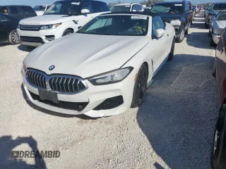 2020 BMW 8 Series 840i with VIN WBADZ4C09LCE18957, listed as a Copart auction lot 62238762 with 0 mi miles. Bid and sale history available at carsss.com. Image 2.