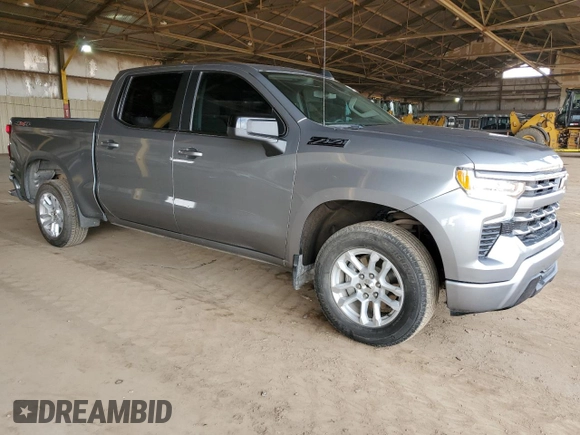 2023 Chevrolet Silverado 1500 RST with VIN 1GCUDEE87PZ141591, listed as a Copart auction lot 49697215 with 60,903 mi miles and Salvage Title. Bid and sale history available at DreamBid. Image 4.
