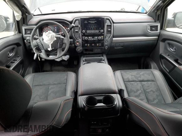 2024 Nissan Titan Pro-4X z VIN 1N6AA1ED9RN108679, wystawiony jako Copart lot #53356715 z przebiegiem 23 038 mil mil oraz Szkoda całkowita • Salvage title. Historia ofert i sprzedaży dostępna na DreamBid. Obrazek 8.