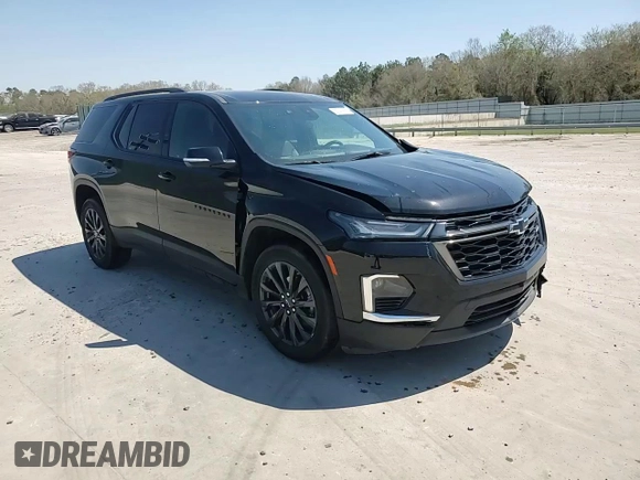 2023 Chevrolet Traverse RS with VIN 1GNERJKW8PJ270608, listed as a Copart auction lot 50543995 with 23,388 mi miles and Salvage Title. Bid and sale history available at carsss.com. Image 14.