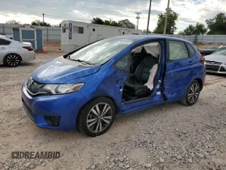2017 Honda Fit EX-L with VIN JHMGK5H99HS018102, listed as a Copart auction lot 75699334 with Not provided miles and Salvage title. Bid and sale history available at DreamBid. Image 1.