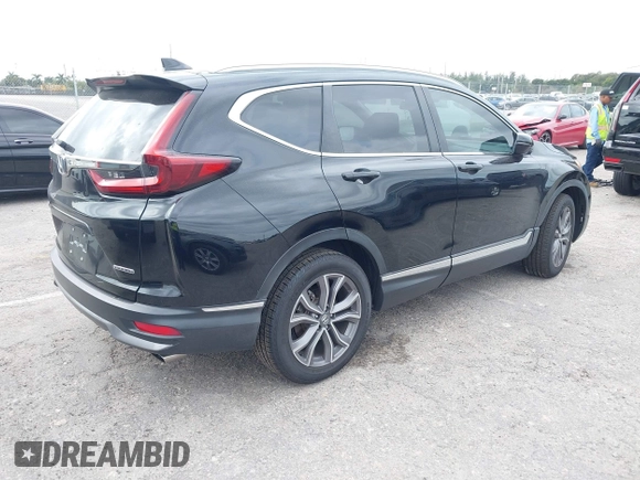 2021 Honda CR-V Touring with VIN 2HKRW1H91MH410751, listed as a IAAI auction lot 41286168 with 56,314 mi miles. Bid and sale history available at carsss.com. Image 4.