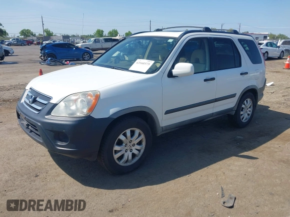 2005 Honda CR-V EX with VIN JHLRD78865C063319, listed as a IAAI auction lot 42160375 with 203,213 mi miles and . Bid and sale history available at carsss.com. Image 2.