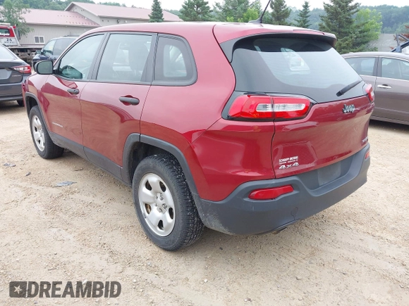 2015 Jeep Cherokee Sport with VIN 1C4PJMAB2FW708811, listed as a IAAI auction lot 42571034 with 116,790 mi miles and . Bid and sale history available at DreamBid. Image 3.