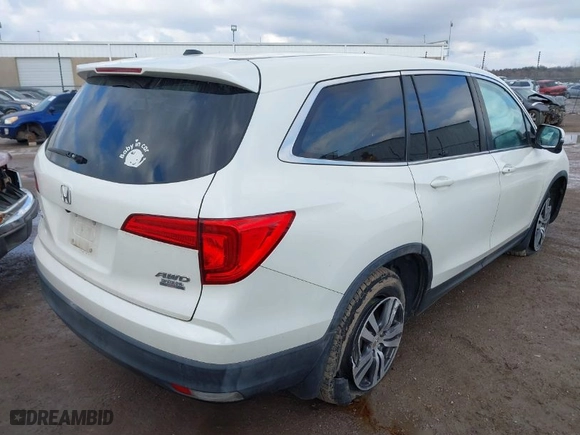 2016 Honda Pilot EX-L with VIN 5FNYF6H54GB057429, listed as a IAAI auction lot 41469310 with 107,288 mi miles. Bid and sale history available at carsss.com. Image 4.
