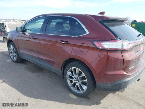 2016 Ford Edge Titanium with VIN 2FMPK4K97GBB10477, listed as a IAAI auction lot 41802156 with 136,303 mi miles. Bid and sale history available at carsss.com. Image 3.