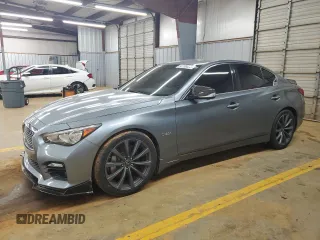 2016 Infiniti Q50 Red Sport 400 с VIN JN1FV7AP1GM421201, выставлен на аукционе Copart как лот 56739805 с пробегом 97 340 миль миль и Списание • Salvage title. История ставок и продаж доступна на DreamBid. Изображение 1.