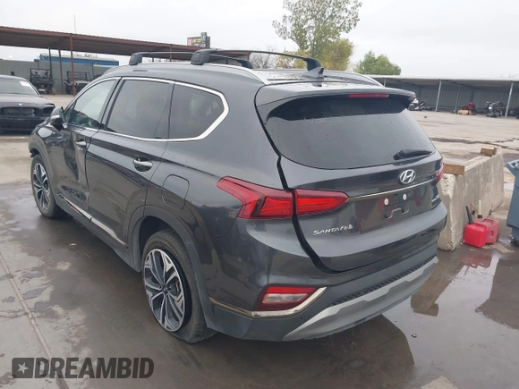 2020 Hyundai Santa Fe Limited with VIN 5NMS5CAA9LH280850, listed as a IAAI auction lot 41174789 with 45,563 mi miles. Bid and sale history available at carsss.com. Image 3.