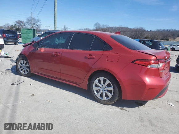 2020 Toyota Corolla LE with VIN 5YFEPRAE4LP064942, listed as a Copart auction lot 46306455 with 73,351 mi miles and Salvage Title. Bid and sale history available at DreamBid. Image 2.