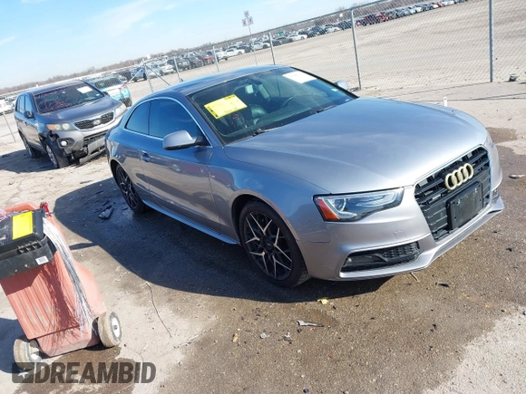 2016 Audi A5 Premium Plus with VIN WAUM2AFR6GA001582, listed as a IAAI auction lot 41288338 with 92,440 mi miles. Bid and sale history available at carsss.com. Image 1.