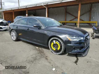 2015 Audi A6 Prestige with VIN WAUHGBFC5FN039459, listed as a Copart auction lot 49908565 with 132,535 mi miles and Salvage title. Bid and sale history available at DreamBid. Image 4.