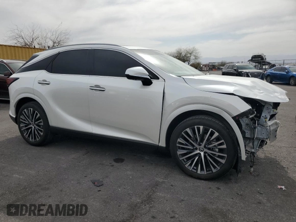 2024 Lexus RX 350 with VIN JTJCHMAAXR2015902, listed as a Copart auction lot 50845955 with 9,480 mi miles and Salvage title. Bid and sale history available at DreamBid. Image 4.