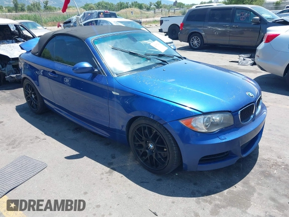 2009 BMW 1 Series 135i with VIN WBAUN93589VK41171, listed as a IAAI auction lot 42397429 with 127,304 mi miles and . Bid and sale history available at DreamBid. Image 1.