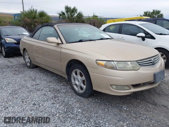 2002 Toyota Solara SE z VIN 2T1FF28P82C594965, wystawiony jako IAAI lot #41325886 z przebiegiem 181 882 mil mil oraz . Historia ofert i sprzedaży dostępna na DreamBid. Obrazek 1.