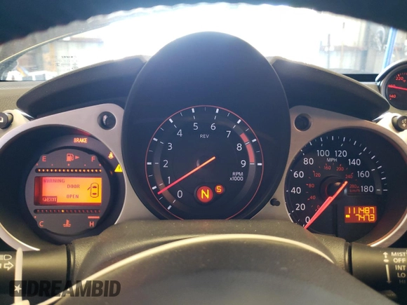2013 Nissan 370Z Touring with VIN JN1AZ4FH7DM790607, listed as a Copart auction lot 57915234 with 11,487 mi miles and Salvage Title. Bid and sale history available at carsss.com. Image 9.