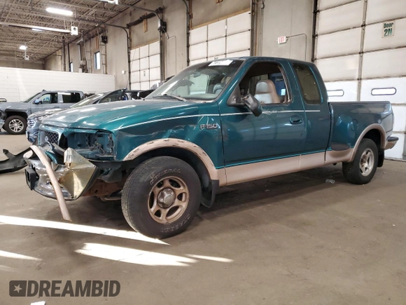 1997 Ford F-150 XL with VIN 1FTDX07W8VKA61728, listed as a Copart auction lot 79912784 with 213,103 mi miles and Non repairable. Bid and sale history available at DreamBid. Image 1.