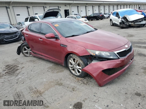 2013 Kia Optima EX with VIN 5XXGN4A70DG217121, listed as a Copart auction lot 59879455 with 265,949 mi miles and Salvage title. Bid and sale history available at DreamBid. Image 4.