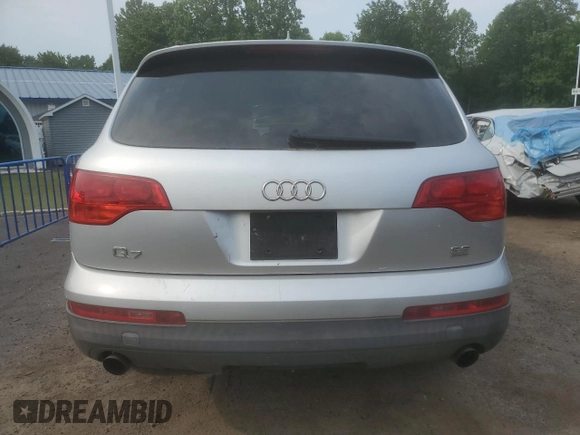 2007 Audi Q7 Premium with VIN WA1BY74L67D085907, listed as a Copart auction lot 59159385 with 181,303 mi miles and Salvage title. Bid and sale history available at DreamBid. Image 6.