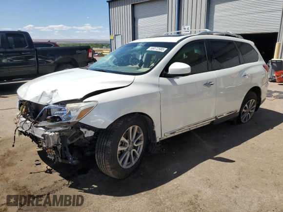 2015 Nissan Pathfinder SL z VIN 5N1AR2MM2FC700978, wystawiony jako Copart lot #56072585 z przebiegiem 132 675 mil mil oraz Szkoda całkowita • Salvage title. Historia ofert i sprzedaży dostępna na DreamBid. Obrazek 1.